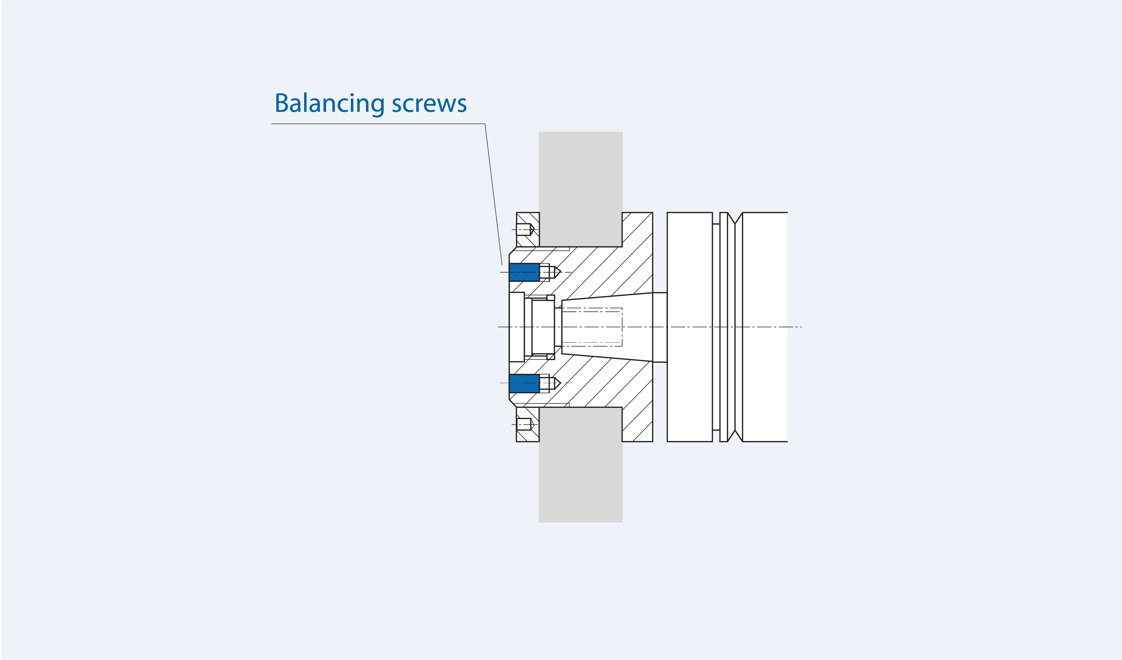 Grinding wheel flanges for tool spindles for manual tool change GMN